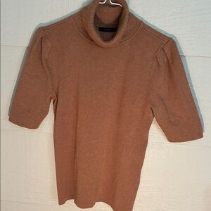 Alfani Camel Ribbed Turtleneck